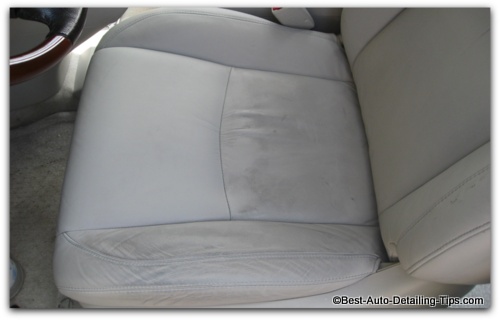 Clean leather car seat: you are working on outdated info that misleads